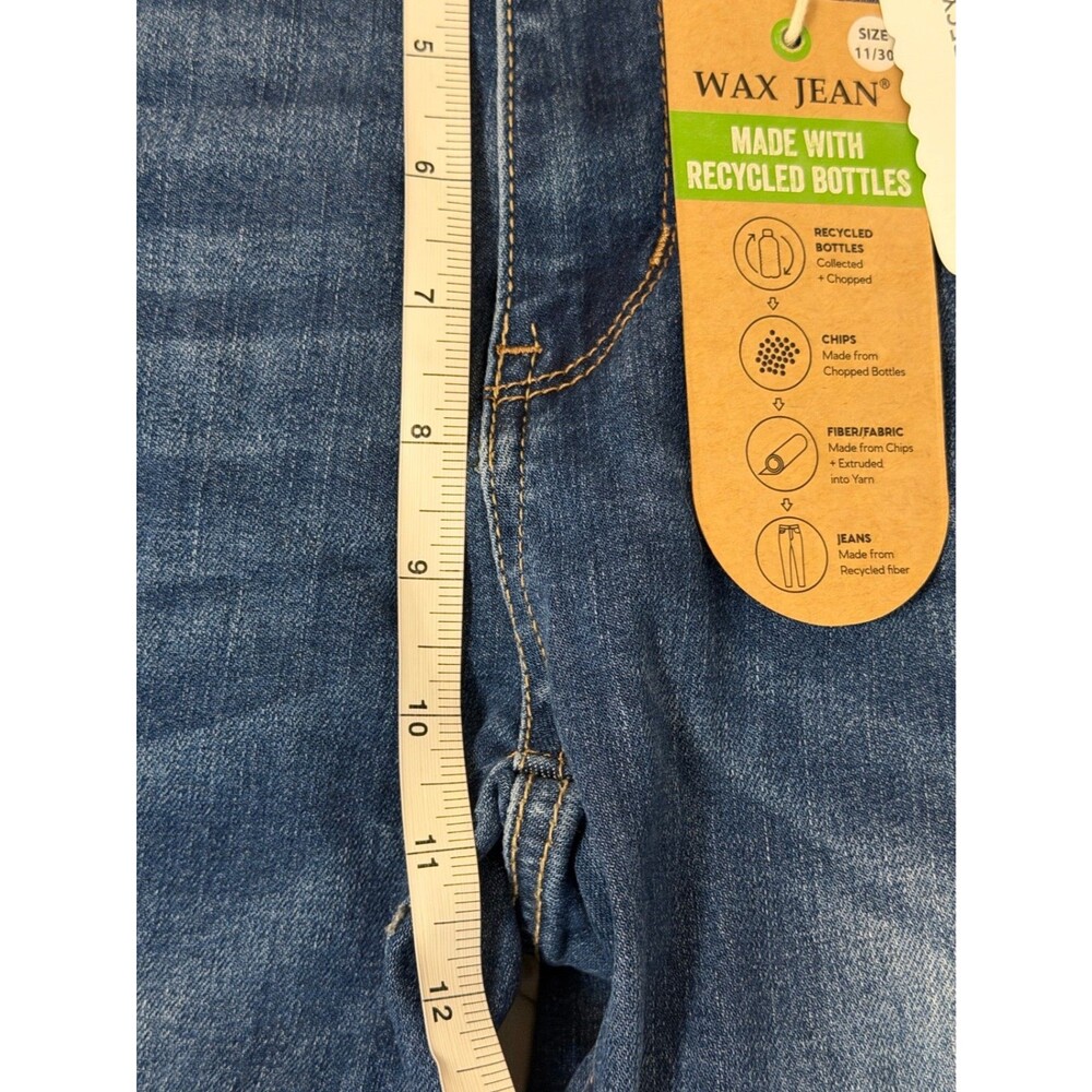 Wax Jean Jeans Womens 11/30 High Rise Sustainable Denim Medium Wash - Picture 7 of 10